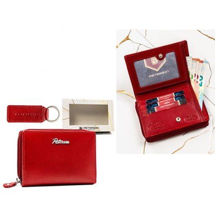 eng pl Gift Set Wallet and Keychain Peterson PTN SET D 67 KCS RED 18347 1